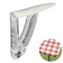 ORYX Lot de 4 pinces à nappe transparentes avec ressort extra-fort