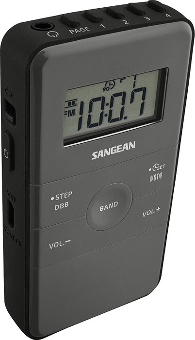 Radio numérique portable Sangean Noir AM/FM Rechargeable