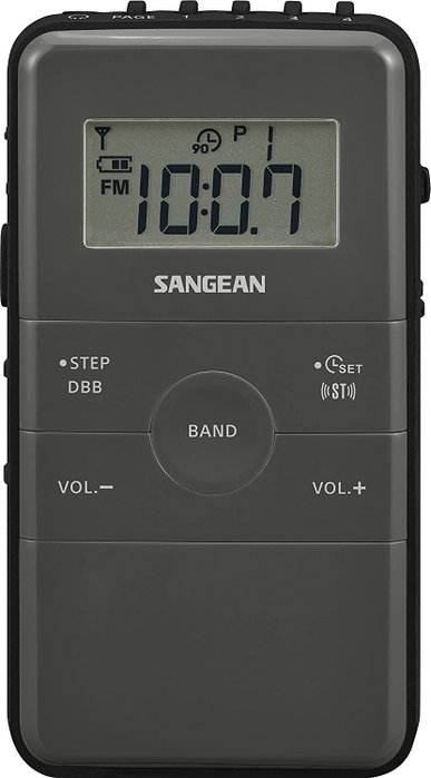 Radio numérique portable Sangean Noir AM/FM Rechargeable