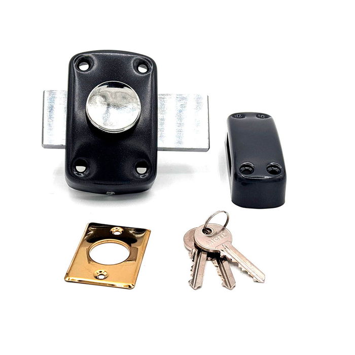 Serrure en applique Micel crr15 Acier gauche-droite Gris