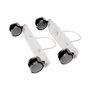 Edm Set de deux supports blancs avec roues pour 07124
