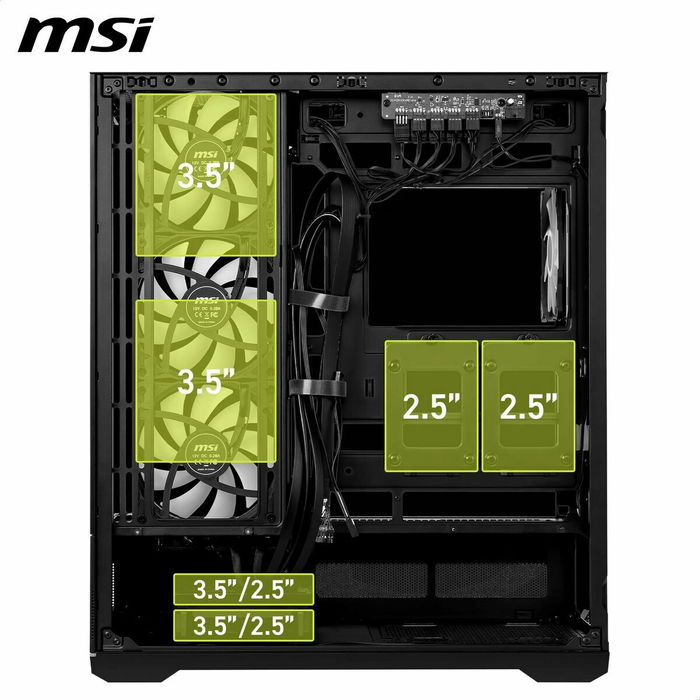 Boîtier ATX semi-tour MSI 306-7G28R21-JA4 Noir
