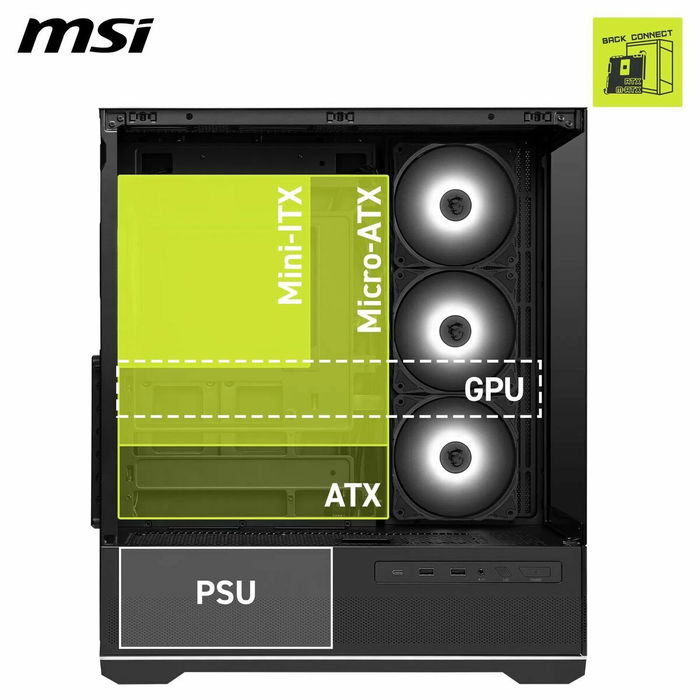 Boîtier ATX semi-tour MSI 306-7G28R21-JA4 Noir