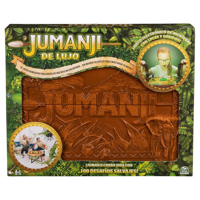 Spin Master Jumanji Deluxe Jeu de Société Électronique avec Lumières et Sons, à partir de 8 ans