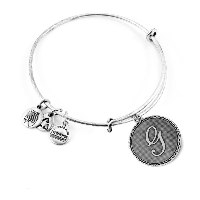 Alex And Ani Bracelet Lettre G Gris Alex And Ani Bracelet Lettre G Gris
