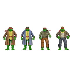 NECA Tortues Ninja Pack de 4 figurines Gangster Turtles 18 cm