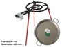La Dehesa Set Paellera Polie 46 cm avec Brûleur 400 mm Métal Argent 58.5 x 46.2 x 6 cm (Set de 4)