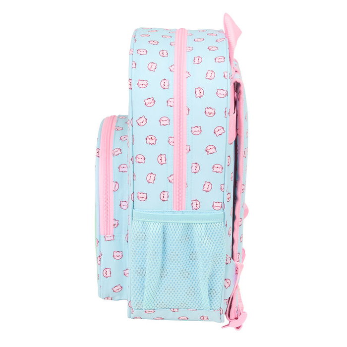 Sac à dos Pembe The pink cat Multicouleur 26 x 34 x 11 cm