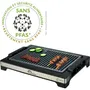 Little Balance Barbecue électrique Easy Nopifas - Surface de cuisson 38 x 25 cm - Revêtement microcéramique sans PFAS - 2000W - Thermostat réglable et cuve à eau anti-fumée