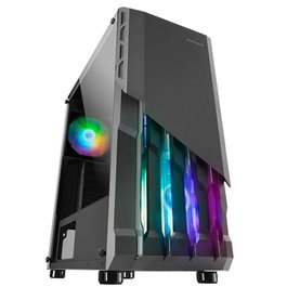 Mars Gaming Boîtier PC MC-X2 ATX Semi-Tour Noir Fenêtre Latérale RGB Fixe USB3.0