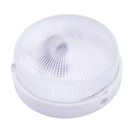 GSC Evolution Applique ronde blanche en PVC et verre E27