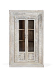 GINER Y COLOMER Armoire 2 portes en bois de manguier naturel