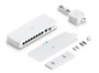 Ubiquiti Switch 60 Gbps, débit de commutation 45 Mpps, VLANs 256, alimentation AC/DC externe 15W