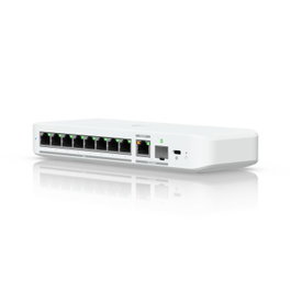 Ubiquiti Switch 60 Gbps, débit de commutation 45 Mpps, VLANs 256, alimentation AC/DC externe 15W