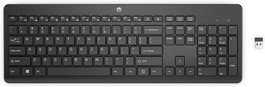HP 230 Clavier Sans Fil Noir - Version Norvégienne/Suédoise/Danoise/Finoaise, Connexion 2.4 GHz, Silencieux et Confortable