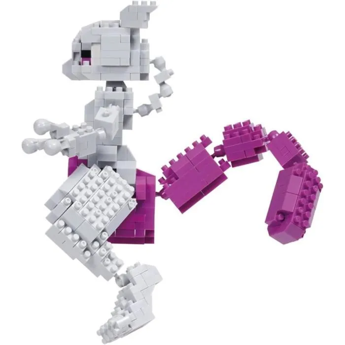 Bandai Nanoblock - Figurine à Construire en Briques Pokémon Mewtwo - Kit de Construction 5mm - Dès 12 Ans