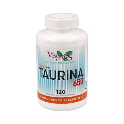 VBYOTICS Taurine 650 mg 120 gélules végétales VBYOTICS Taurine 650 mg 120 gélules végétales