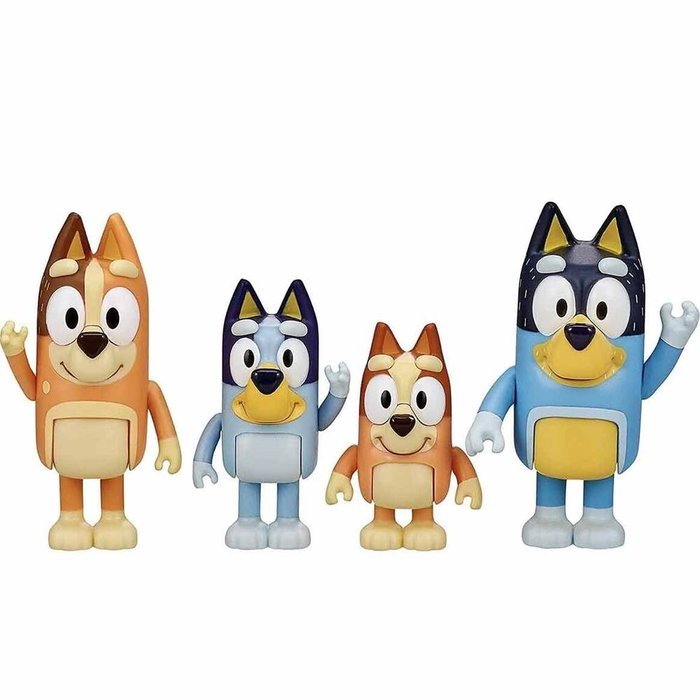 Moose Toys Coffret de 4 figurines de la famille de Bluey