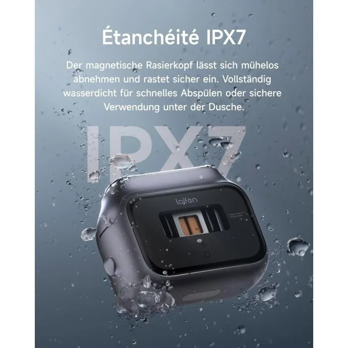 Laifen P3 Pro Rasoir électrique avec 3 lames et moteur linéaire