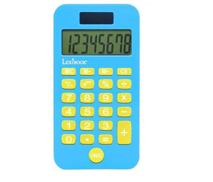 LEXIBOOK Calculatrice de poche Stitch 8 chiffres avec housse de protection