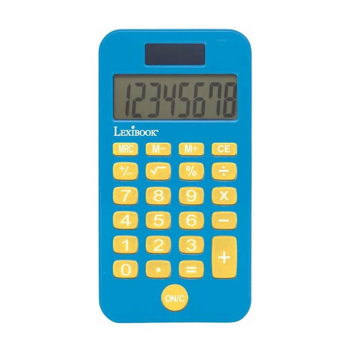 LEXIBOOK Calculatrice de poche Stitch 8 chiffres avec housse de protection