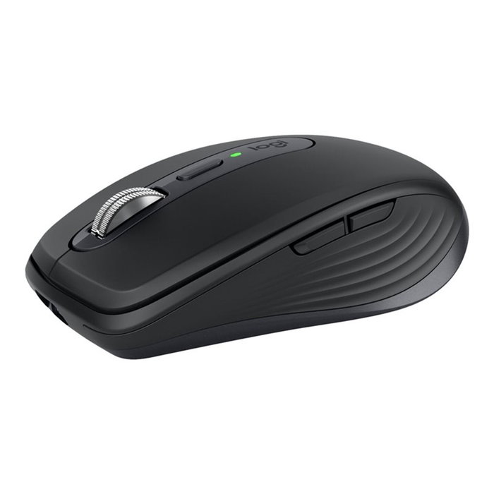 Logitech MX Anywhere 3S Souris sans fil Bluetooth avec capteur Darkfield 8000 DPI, rechargeable USB-C, graphité