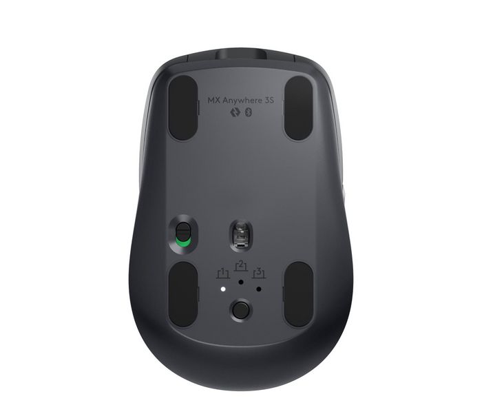 Logitech MX Anywhere 3S Souris sans fil compacte performance - Série Master - Capteur 8K, MagSpeed, Bluetooth, USB-C rechargeable, pour macOS, Windows