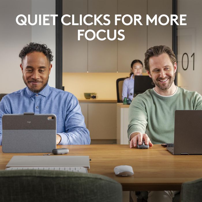 Logitech MX Anywhere 3S Souris sans fil compacte performance - Série Master - Capteur 8K, MagSpeed, Bluetooth, USB-C rechargeable, pour macOS, Windows