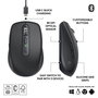 Logitech MX Anywhere 3S Souris sans fil compacte performance - Série Master - Capteur 8K, MagSpeed, Bluetooth, USB-C rechargeable, pour macOS, Windows