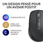 Logitech MX Anywhere 3S Souris sans fil compacte performance - Série Master - Capteur 8K, MagSpeed, Bluetooth, USB-C rechargeable, pour macOS, Windows