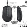 Logitech MX Anywhere 3S Souris sans fil compacte performance - Série Master - Capteur 8K, MagSpeed, Bluetooth, USB-C rechargeable, pour macOS, Windows