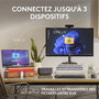 Logitech MX Anywhere 3S Souris sans fil compacte performance - Série Master - Capteur 8K, MagSpeed, Bluetooth, USB-C rechargeable, pour macOS, Windows