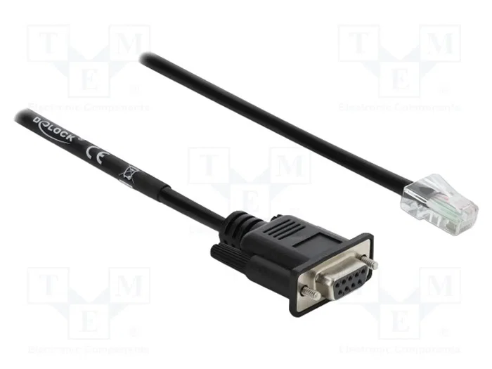 DELOCK Câble D-Sub 9 broches femelle vers RJ45 2m DELOCK Câble D-Sub 9 broches femelle vers RJ45 2m