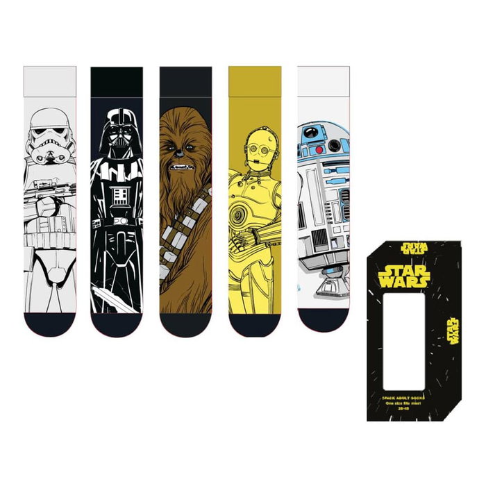 Cerdá Pack de 5 paires de chaussettes Star Wars Multicouleur 38-45 Cerdá Pack de 5 paires de chaussettes Star Wars Multicouleur 38-45