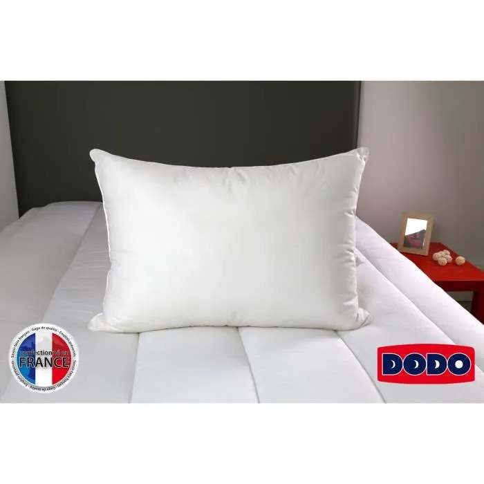 Dodo Oreiller à mémoire de forme Memoforme 50 x 70 cm - Garnissage mousse et fibres - Enveloppe coton
