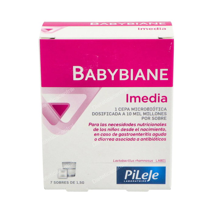 PILEJE Babybiane Imedia 7 Sachets Probiotiques Enfant Lactobacillus Rhamnosus GG Complément Alimentaire PILEJE Babybiane Imedia 7 Sachets Probiotiques Enfant Lactobacillus Rhamnosus GG Complément Alimentaire