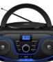 DAEWOO Radio CD Bluetooth/USB/Égaliseur Bleu