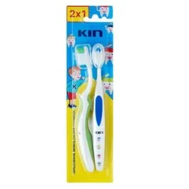 KIN Cepillo Dental Kin Infantil +3 Ans 2x1 Brosse à Dents Enfant