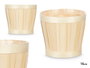 Ibergarden Cache-pot rond en bambou naturel 15 cm (Set de 24)