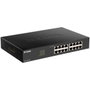 D-Link Switch 16 Ports Gigabit Gestionable Noir 10/100/1000 avec VLAN QoS et Jumbo Frames