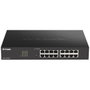 D-Link Switch 16 Ports Gigabit Gestionable Noir 10/100/1000 avec VLAN QoS et Jumbo Frames
