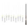 Lumineo Lot de 10 bougies LED effet flamme magique pour intérieur avec baguette