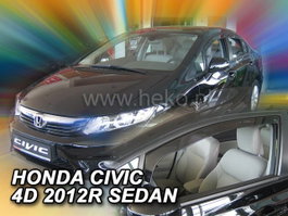 Heko Déflecteurs de fenêtre avant pour Honda Civic IX 4D Sedan 2012-2016