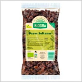 Biogra Raisins Sultanas Sans Pépins 250g Bio - Snack Énergétique Vegan