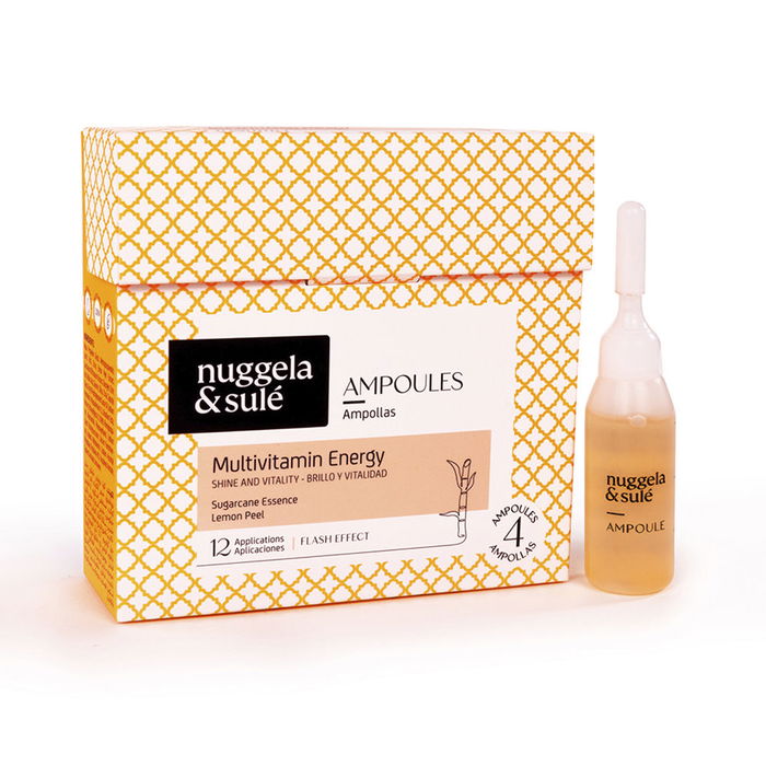 Nuggela & Sulé Ampoules Multivitamínées Énergisantes pour Cheveux, Fortifiant, Éclat, 4 Unités Nuggela & Sulé Ampoules Multivitamínées Énergisantes pour Cheveux, Fortifiant, Éclat, 4 Unités