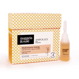 Nuggela & Sulé Ampoules Multivitamínées Énergisantes pour Cheveux, Fortifiant, Éclat, 4 Unités