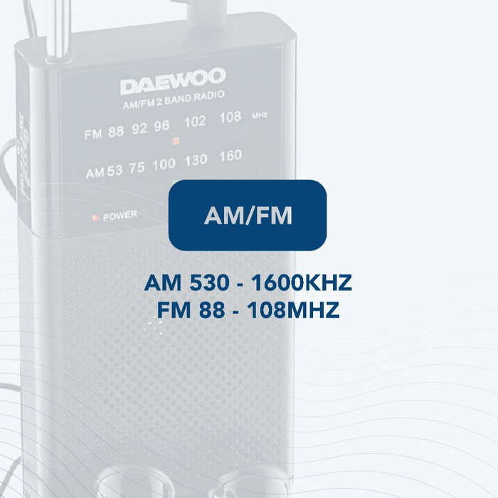 Radio transistor Daewoo DW1027 Noir Radio transistor Daewoo DW1027 Noir