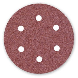 FLEXOVIT Disque Velcro Corindon 150mm Grain 120 6A 6 Trous Flexovit