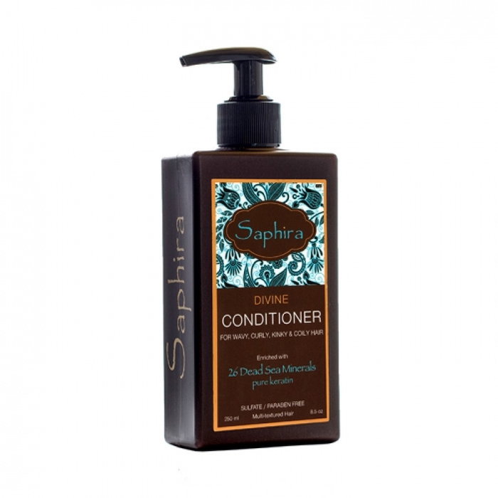 Saphira Après-shampooing Divine Définition des boucles, Soin capillaire pour cheveux bouclés, 250 ml Saphira Après-shampooing Divine Définition des boucles, Soin capillaire pour cheveux bouclés, 250 ml