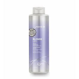 Joico Blonde Life Violet Shampoo 1000ml – Shampooing Neutralisant Brillant pour Cheveux Blonds sans Sulfates SLS/SLES